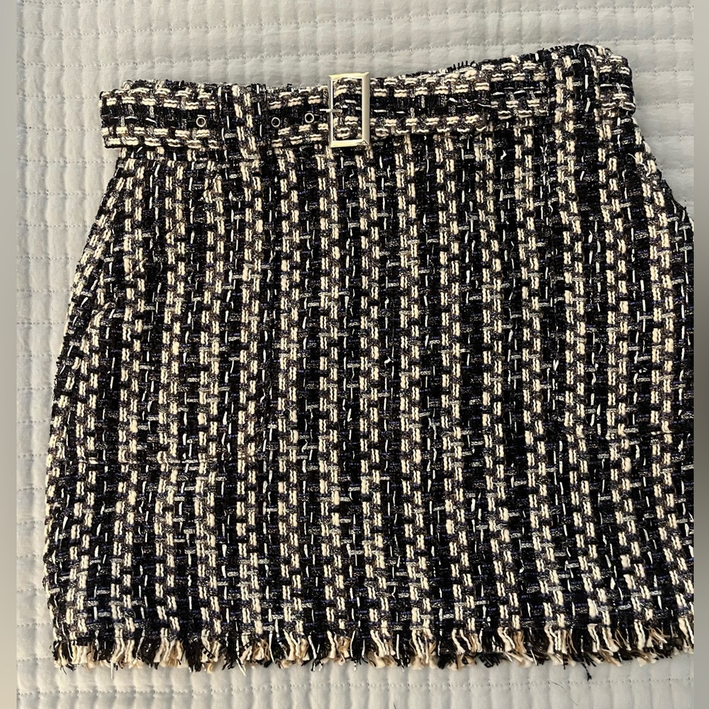 Ramy Brook Ashley Belted Tweed miniskirt